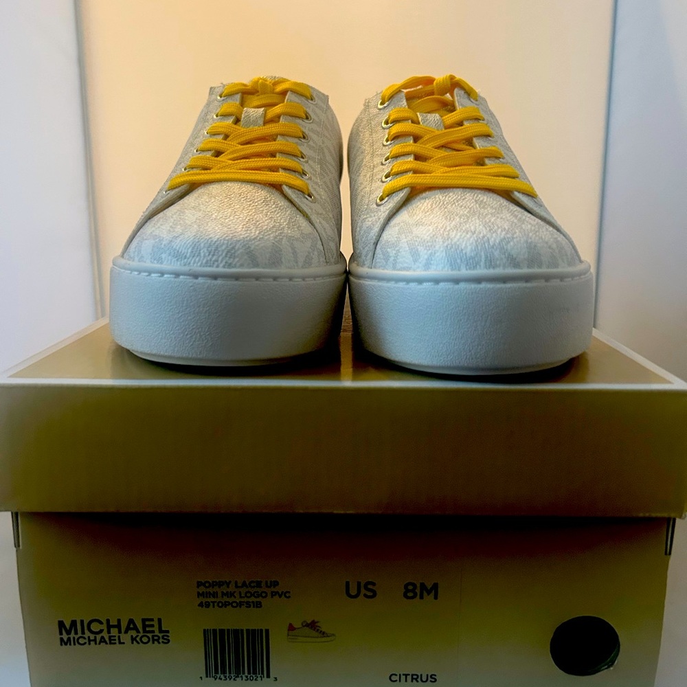 Poppy Lace up Mini MK Logo in Citrus Multi